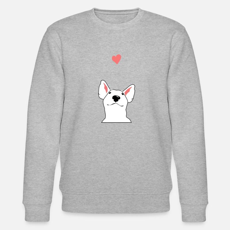 Bullterrier - Stanley/Stella Unisex Bio-Sweatshirt CHANGER  - Grau meliert
