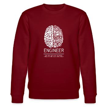 Ingenieur - Stanley/Stella Unisex Bio-Sweatshirt CHANGER  - Burgunderrot - Vorne - Nik (191cm) & Marisol (170cm)