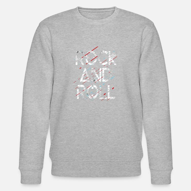 ROCK AND ROLL - Sweat bio CHANGER Stanley/Stella Unisexe - gris chiné