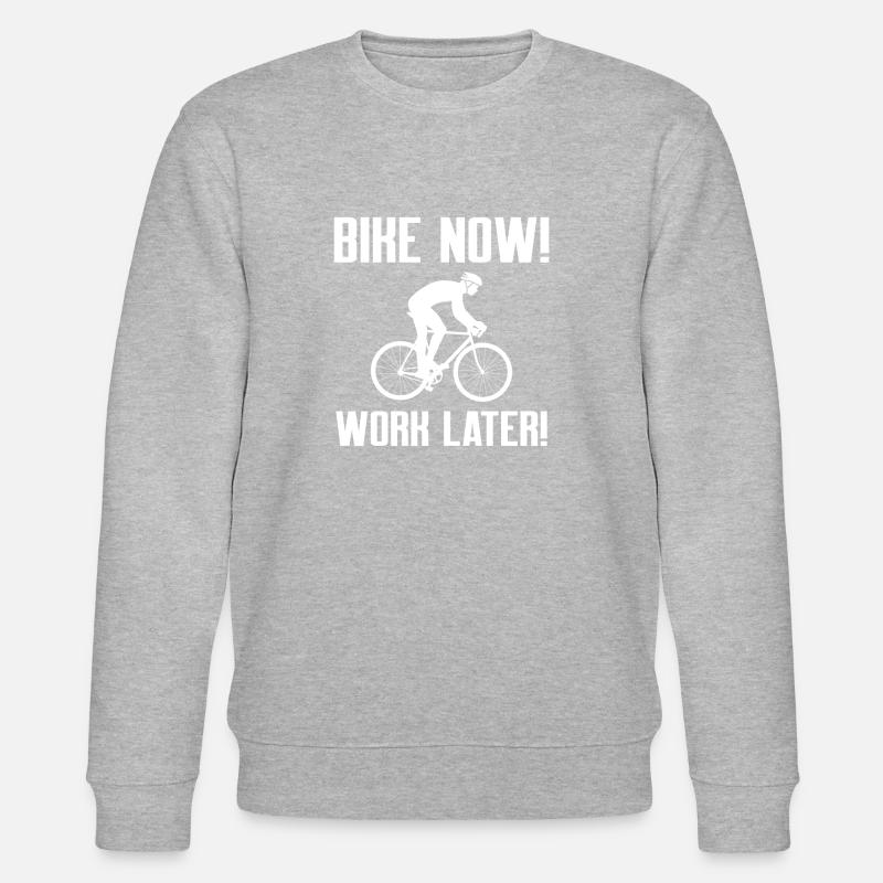 Vélo vélo de course VTT - Sweat bio CHANGER Stanley/Stella Unisexe - gris chiné