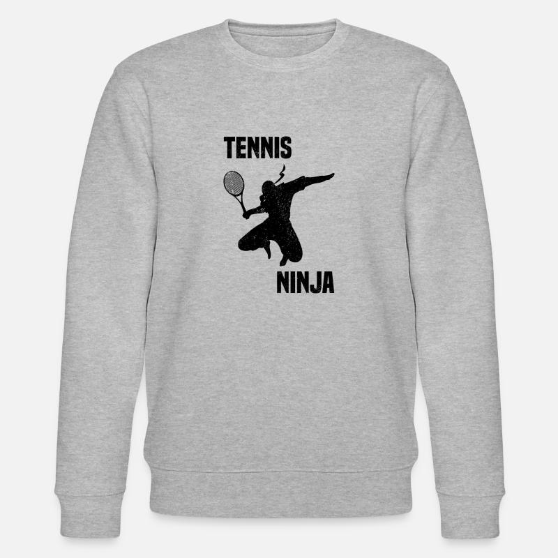Tennis Ninja - Stanley/Stella Unisex Bio-Sweatshirt CHANGER  - Grau meliert