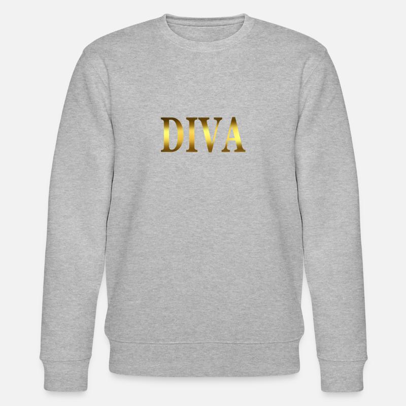 Diva gold - Stanley/Stella Unisex Bio-Sweatshirt CHANGER  - Grau meliert
