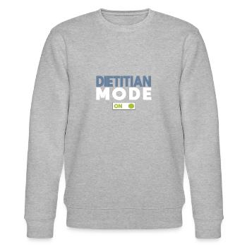 Dietitian mode: ON - Stanley/Stella CHANGER Unisex Organic Sweatshirt - heather grey - Front - Nik (191cm) & Marisol (170cm)