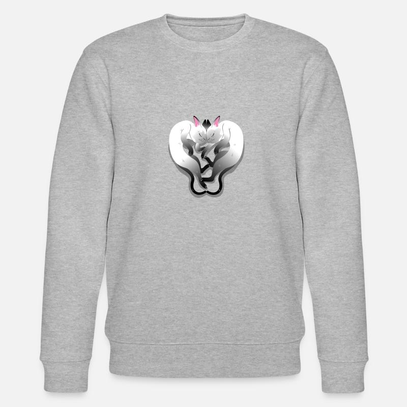 (2 chats dormants) - Sweat bio CHANGER Stanley/Stella Unisexe - gris chiné