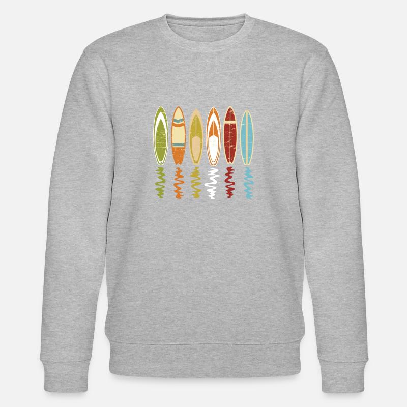 Surfen - Stanley/Stella Unisex Bio-Sweatshirt CHANGER  - Grau meliert