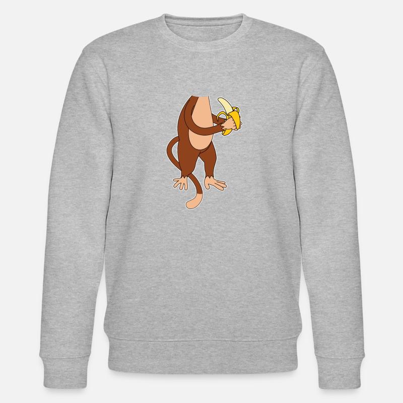 Monkey - Stanley/Stella CHANGER Unisex Organic Sweatshirt - heather grey