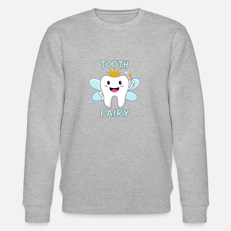 Zahnfee Fee - Stanley/Stella Unisex Bio-Sweatshirt CHANGER  - Grau meliert