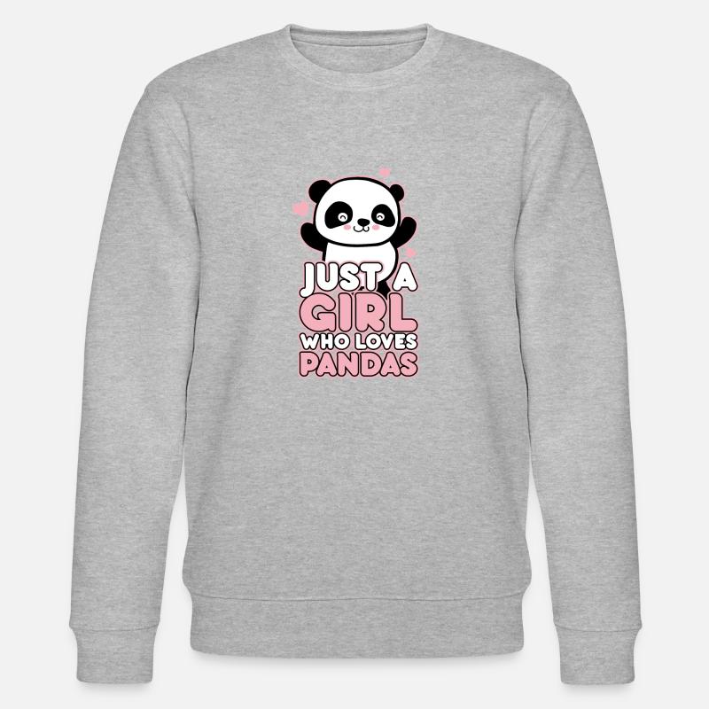 panda girl - Sweat bio CHANGER Stanley/Stella Unisexe - gris chiné