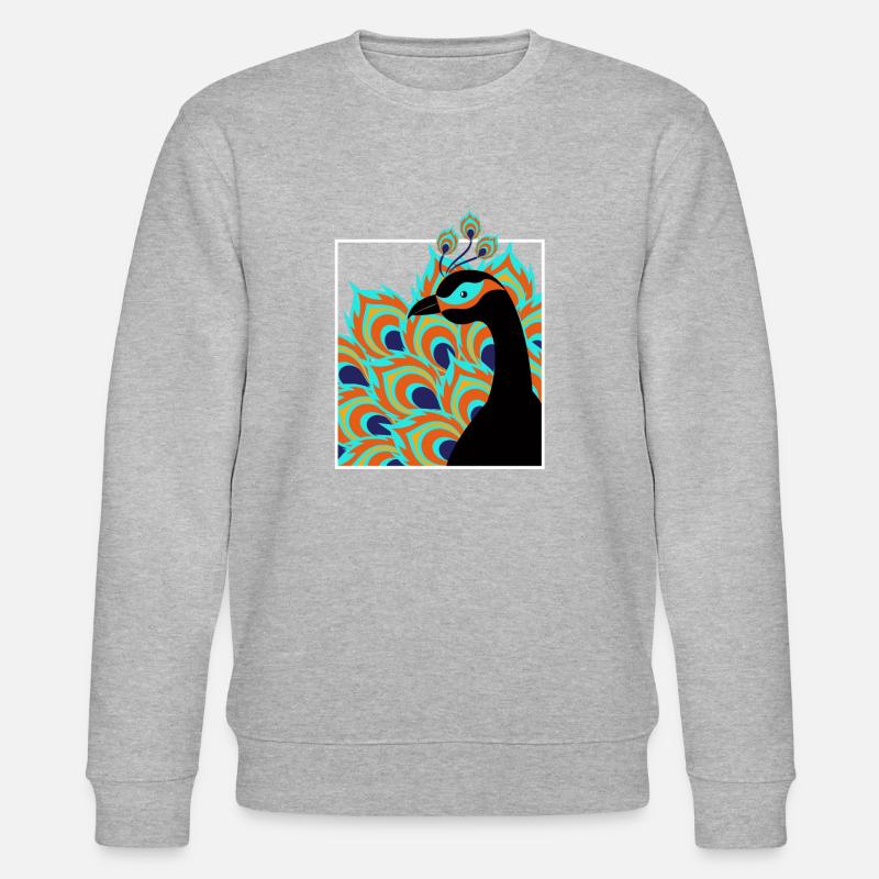 pfau - Stanley/Stella Unisex Bio-Sweatshirt CHANGER  - Grau meliert