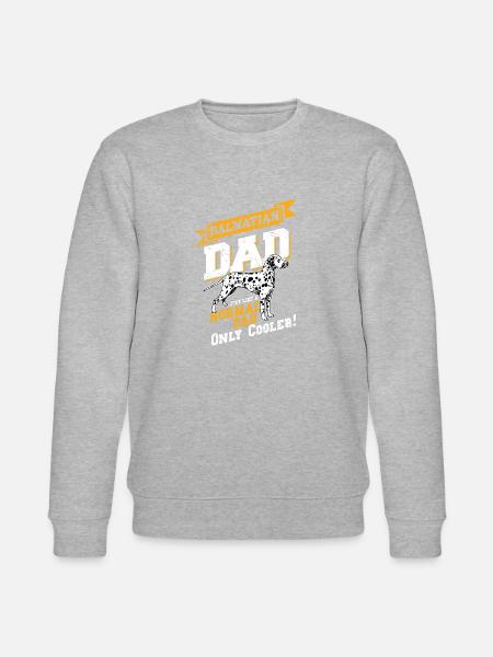 dalmatiner papa - Stanley/Stella Unisex Bio-Sweatshirt CHANGER - Grau meliert