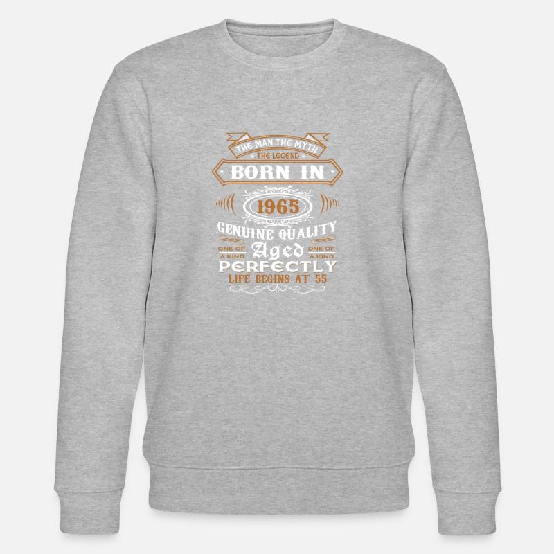 55e anniversaire - Sweat bio CHANGER Stanley/Stella Unisexe - gris chiné