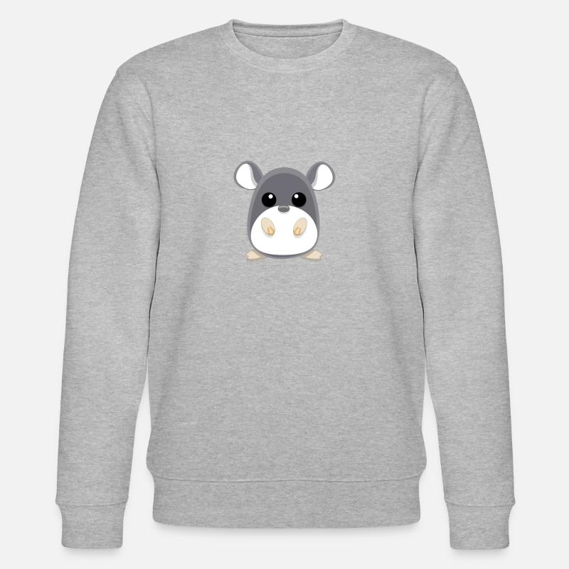 Süßer Chinchilla - Stanley/Stella Unisex Bio-Sweatshirt CHANGER  - Grau meliert