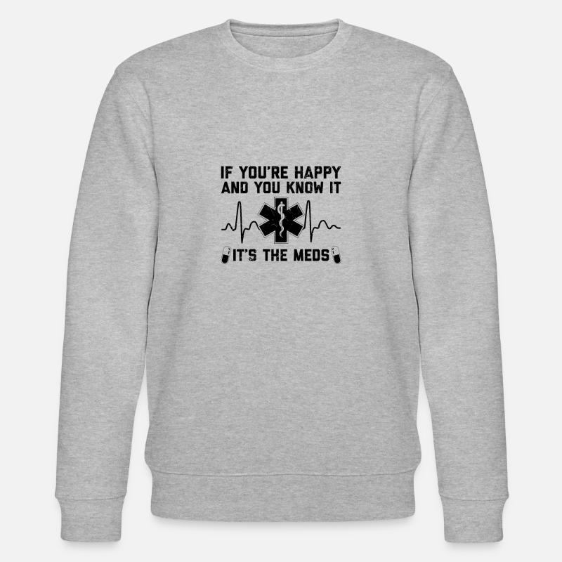 Pharmazie Sprüche | Apotheker Apotheke Geschenk - Stanley/Stella Unisex Bio-Sweatshirt CHANGER - Grau meliert