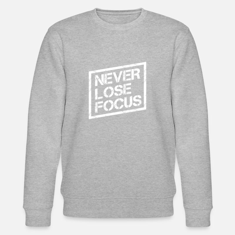 Motivation Spruch - Stanley/Stella Unisex Bio-Sweatshirt CHANGER  - Grau meliert