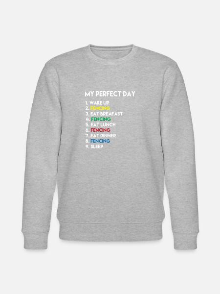 Wake-Up Fencing - Stanley/Stella Unisex Bio-Sweatshirt CHANGER - Grau meliert