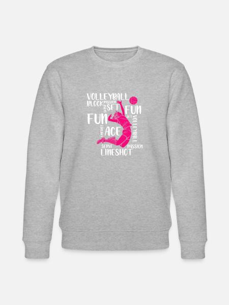 Volleyball Player Spike - Stanley/Stella Unisex Bio-Sweatshirt CHANGER - Grau meliert