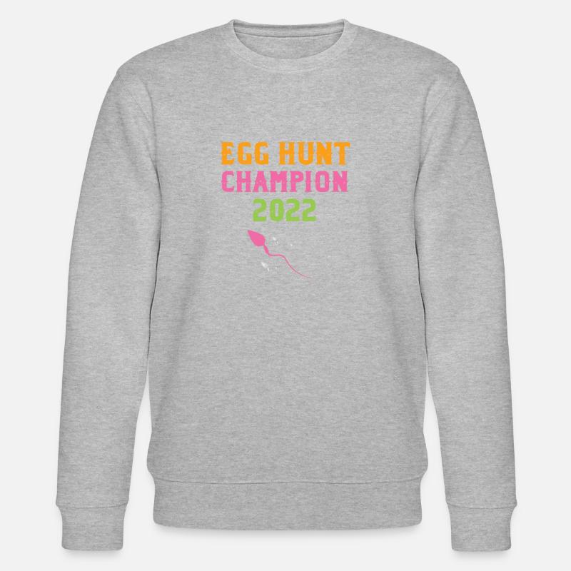 Egg Hunt Champs 2022 - Stanley/Stella Unisex Bio-Sweatshirt CHANGER - Grau meliert