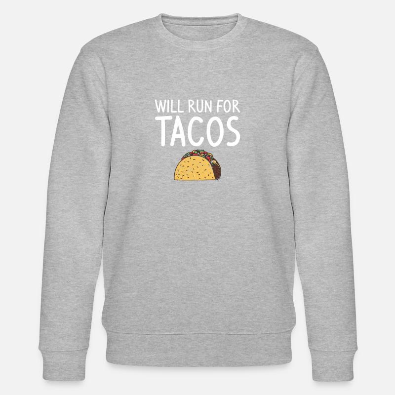 Courra pour Tacos Marathoner Running Runner - Sweat bio CHANGER Stanley/Stella Unisexe - gris chiné