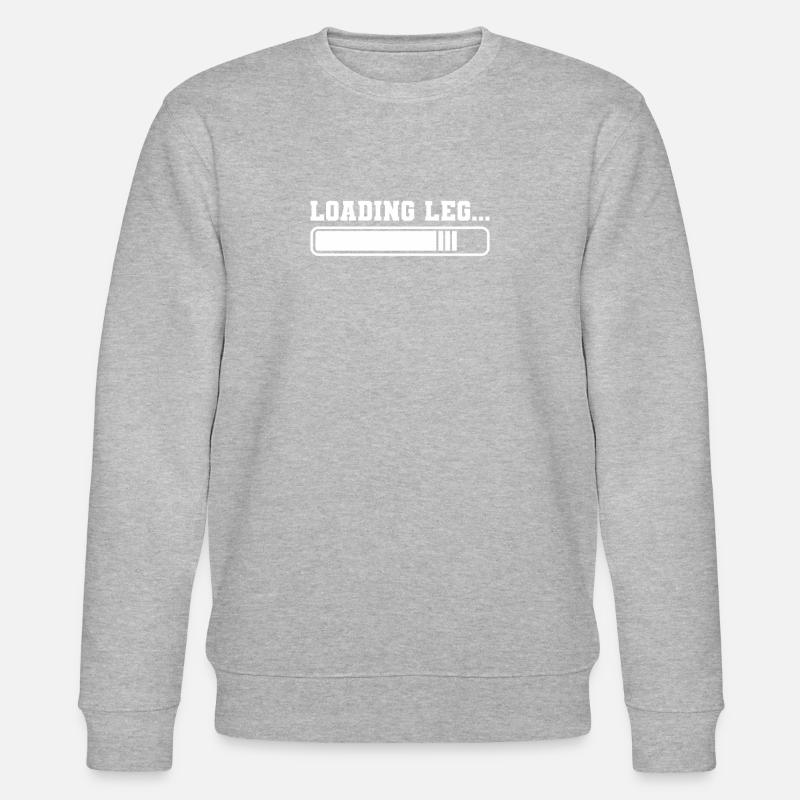 Loading Leg Amputee Amputation Surgery Survivor - Stanley/Stella Unisex Bio-Sweatshirt CHANGER - Grau meliert