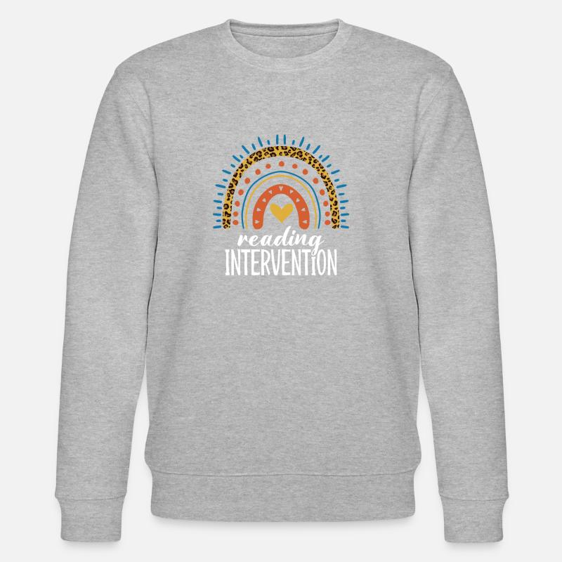 Reading Intervention - Stanley/Stella Unisex Bio-Sweatshirt CHANGER  - Grau meliert