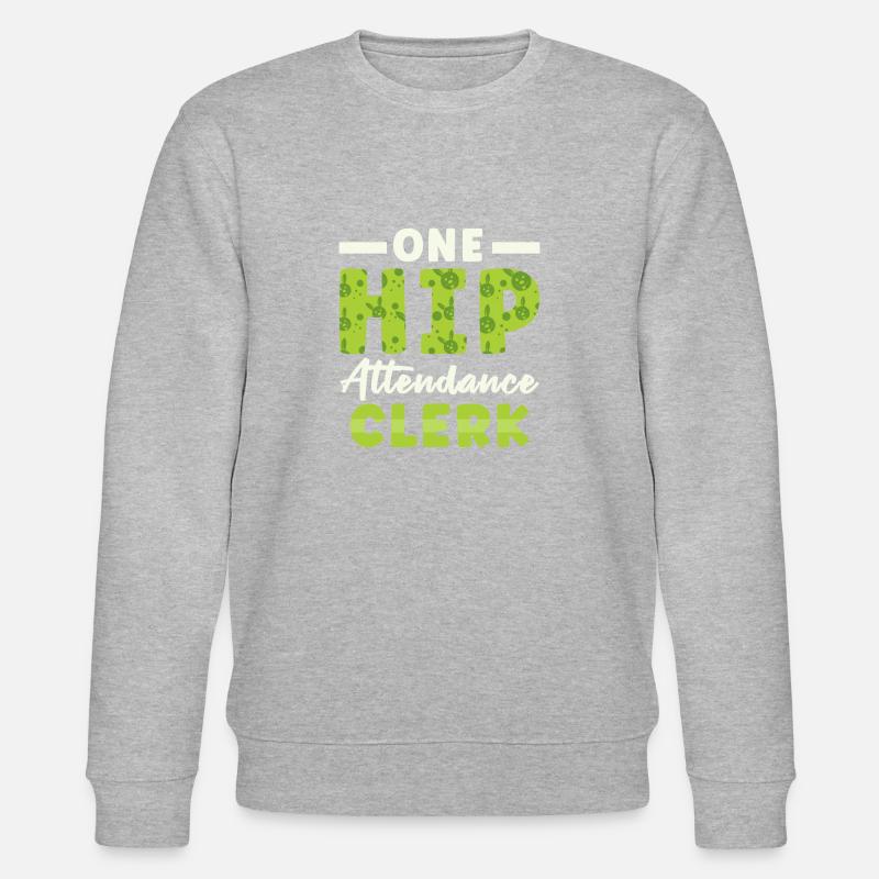 Hip Attendance Clerk - Stanley/Stella Unisex Bio-Sweatshirt CHANGER - Grau meliert