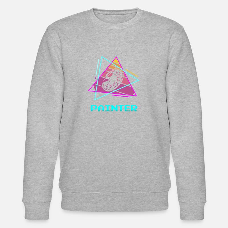 Peinture Retro Painter - Sweat bio CHANGER Stanley/Stella Unisexe - gris chiné