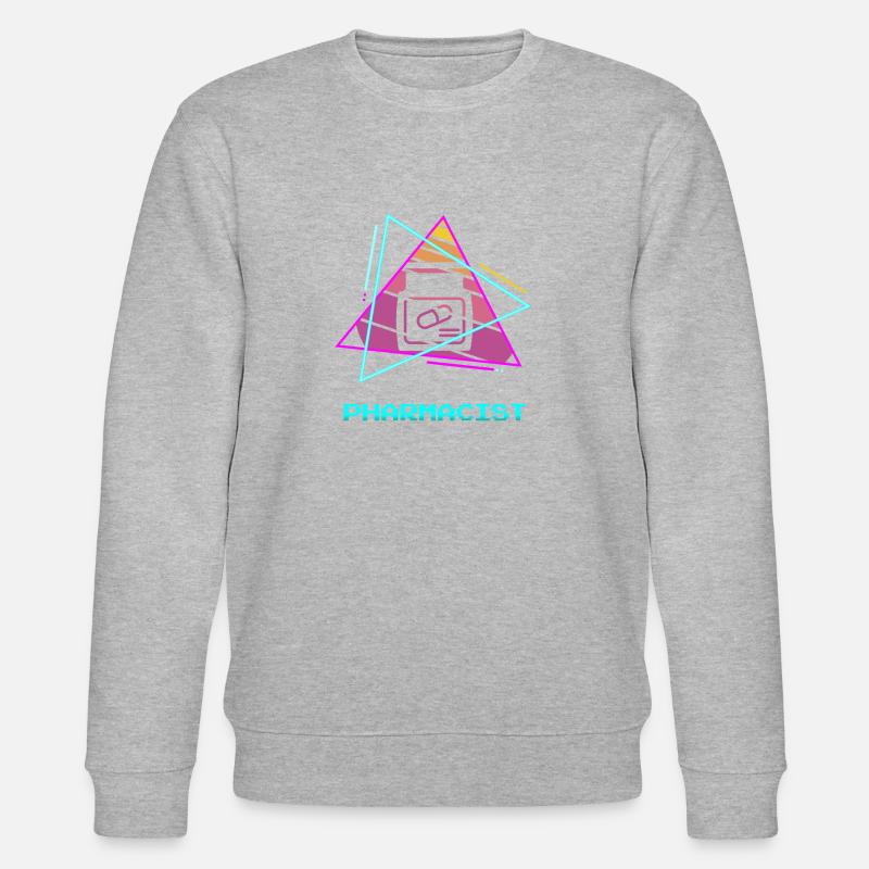 Retro Pharmacist Pharmaceutical Pharmacy - Stanley/Stella Unisex Bio-Sweatshirt CHANGER  - Grau meliert