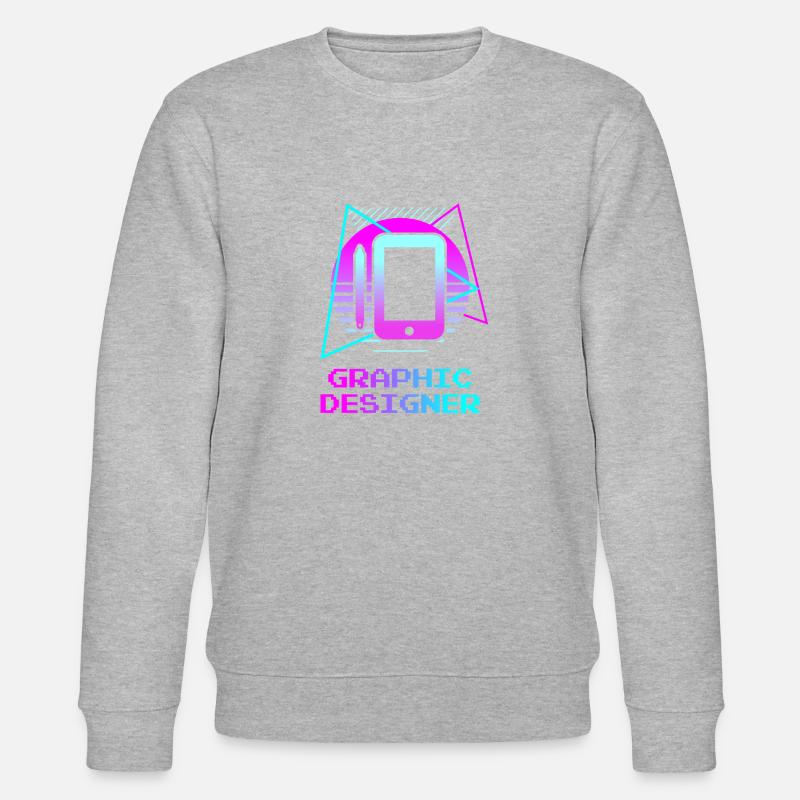 Designer Graphique Rétro Design Graphique - Sweat bio CHANGER Stanley/Stella Unisexe - gris chiné