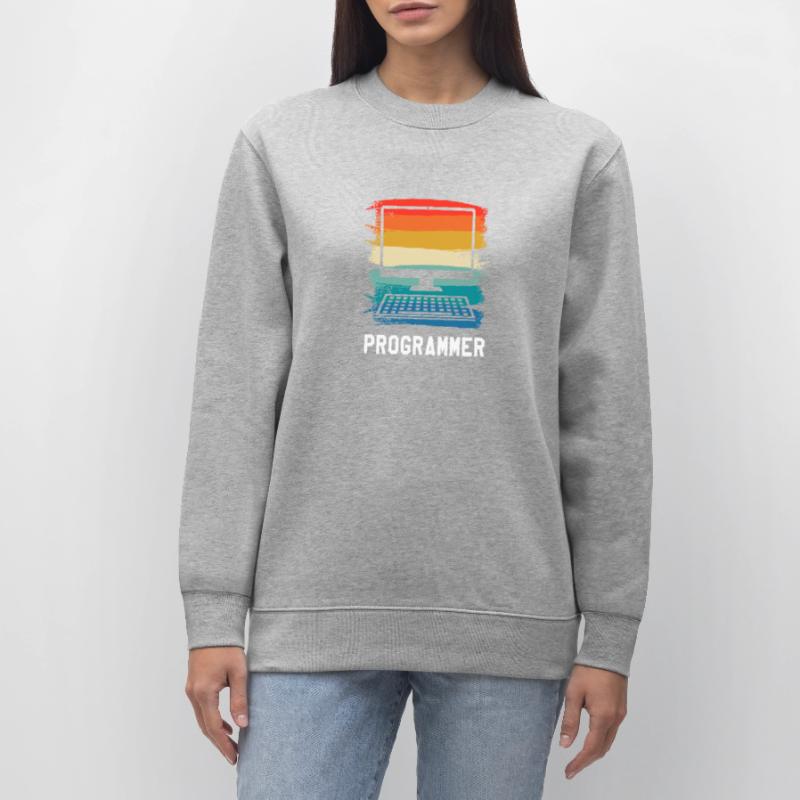 Retro Vintage Programmer Computer Programming Stanley/Stella Unisex Bio-Sweatshirt CHANGER 