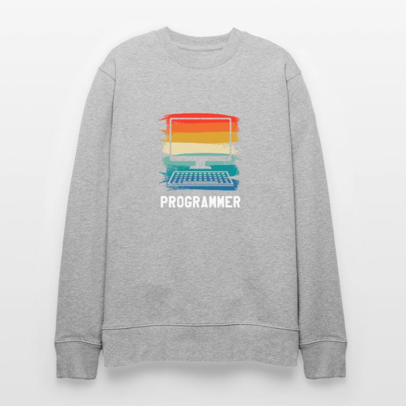 Retro Vintage Programmer Computer Programming Stanley/Stella Unisex Bio-Sweatshirt CHANGER 