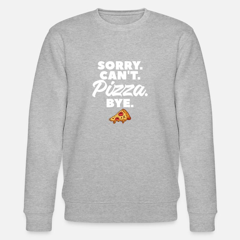 Sorry Can't Pizza Bye - Stanley/Stella Unisex Bio-Sweatshirt CHANGER  - Grau meliert