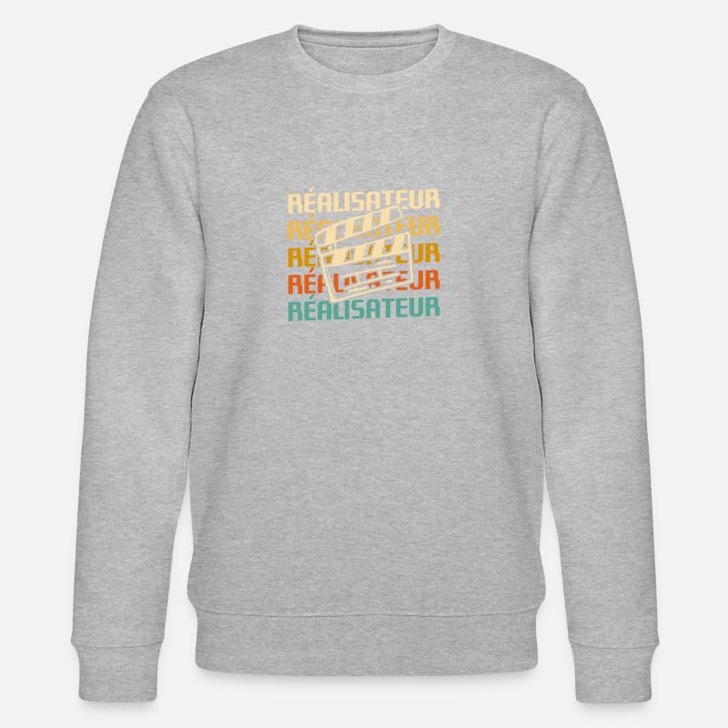 Retro Réalisateur Réalisation Cinéaste - Sweat bio CHANGER Stanley/Stella Unisexe - gris chiné