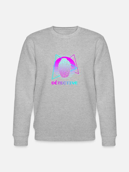 Retro Détective Enquêteur - Sweat bio CHANGER Stanley/Stella Unisexe - gris chiné