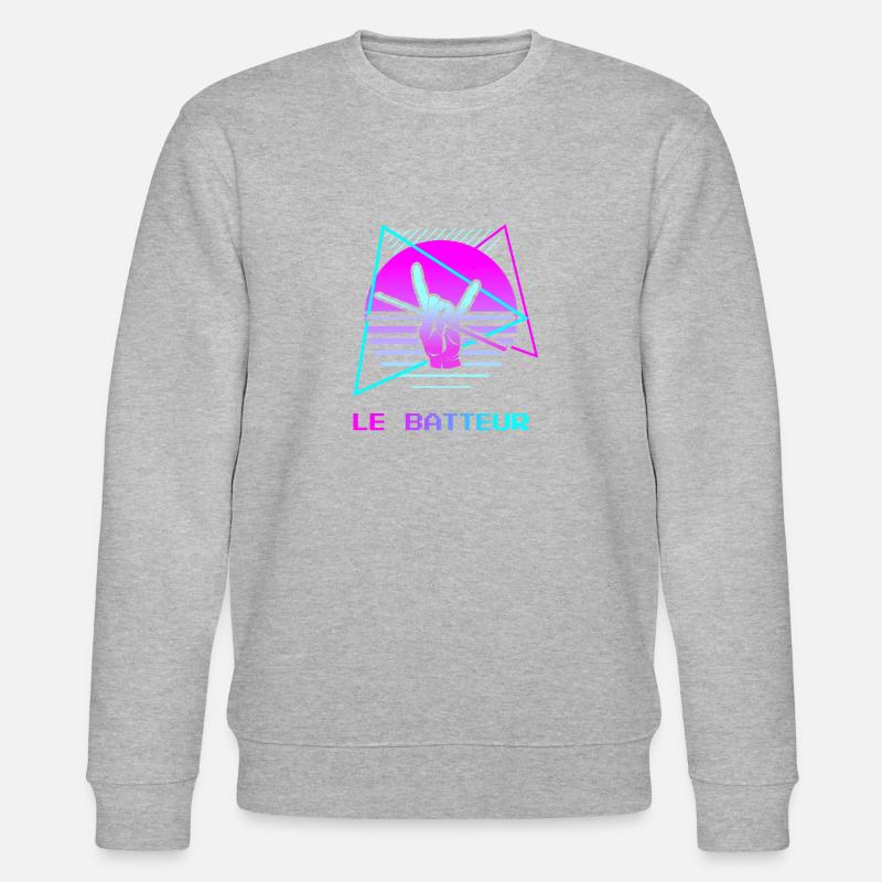 Retro Le Batteur Batterie - Sweat bio CHANGER Stanley/Stella Unisexe - gris chiné