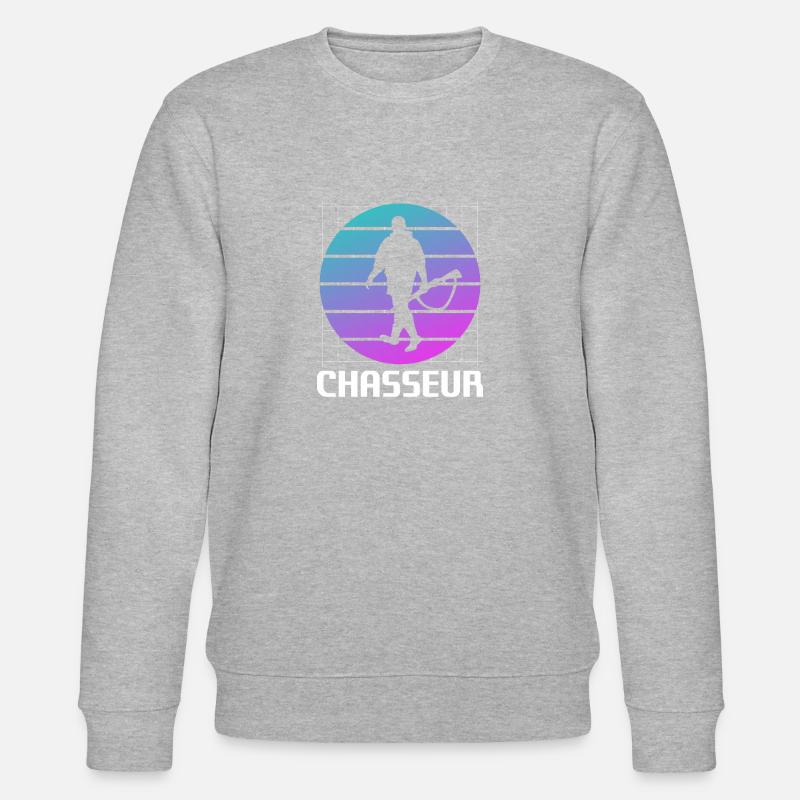 Retro Chasseur Chasse - Sweat bio CHANGER Stanley/Stella Unisexe - gris chiné
