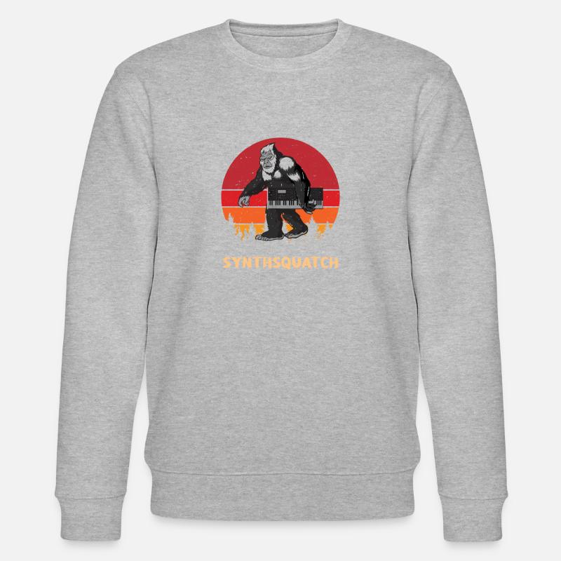 Sasquatch Synthétiseur DJ Clavier Synthsquatch - Sweat bio CHANGER Stanley/Stella Unisexe - gris chiné