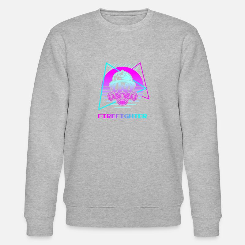 Rétro pompier pompier - Sweat bio CHANGER Stanley/Stella Unisexe - gris chiné