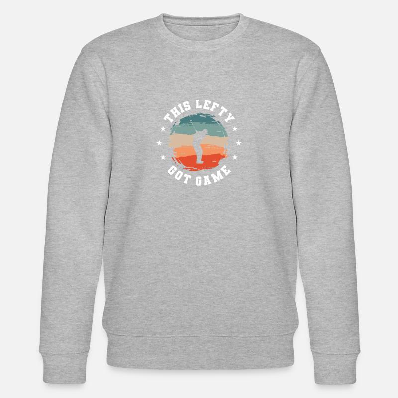 Dieser Lefty Got Game Golfer Golf Golfen - Stanley/Stella Unisex Bio-Sweatshirt CHANGER  - Grau meliert