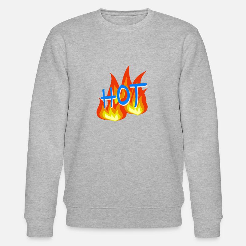 Flammes chaudes - Sweat bio CHANGER Stanley/Stella Unisexe - gris chiné