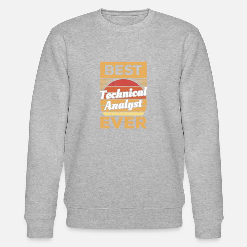 This Technical Analyst Needs Wine - Stanley/Stella CHANGER Unisex Organic Sweatshirt - heather grey