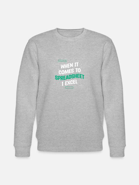 När det gäller kalkylblad I Excel-revisor - Ekologisk sweatshirt CHANGER unisex från Stanley/Stella - gråmelerad