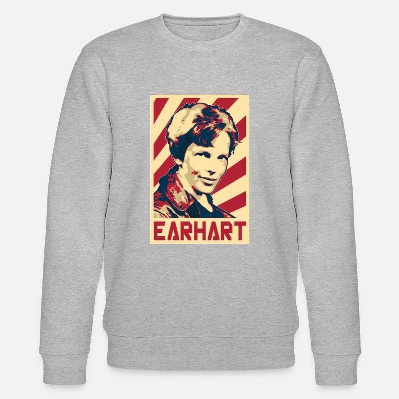 Amelia Earhart - Sweat bio CHANGER Stanley/Stella Unisexe - gris chiné