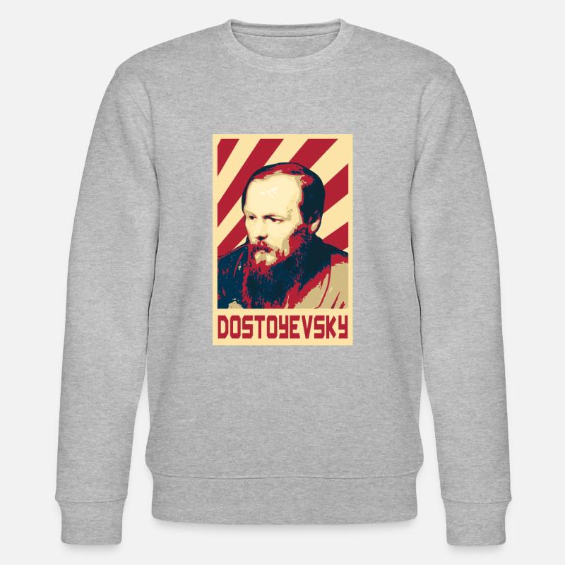 Fyodor Dostoyevsky - Sweat bio CHANGER Stanley/Stella Unisexe - gris chiné