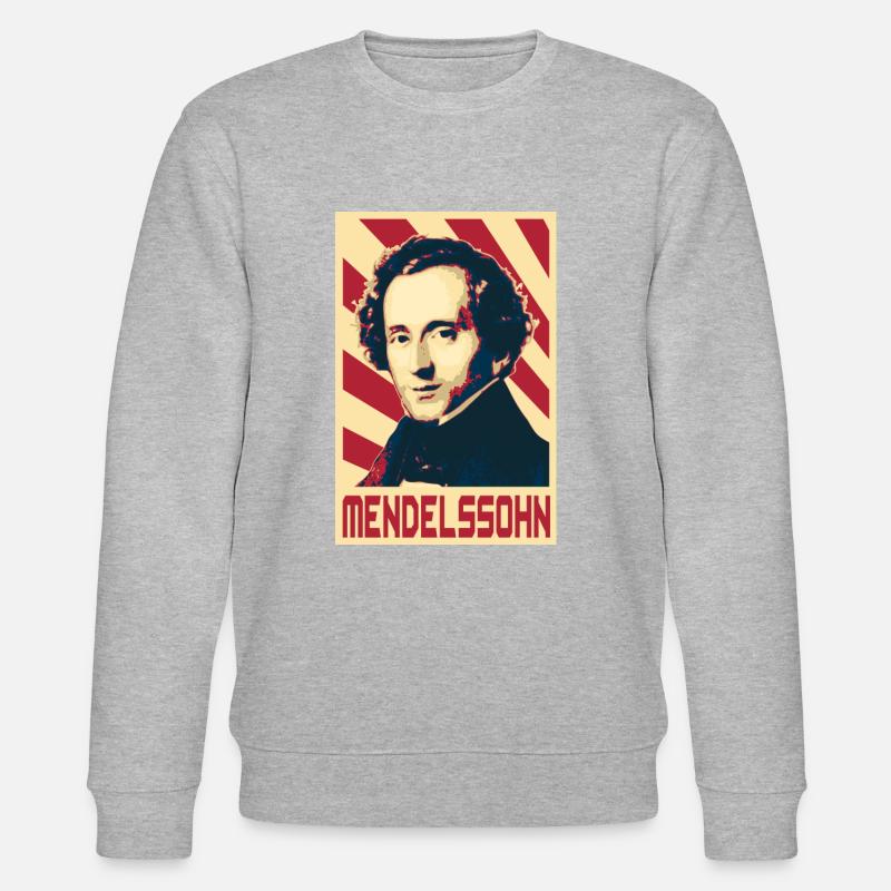 Felix Mendelssohn - Sweat bio CHANGER Stanley/Stella Unisexe - gris chiné