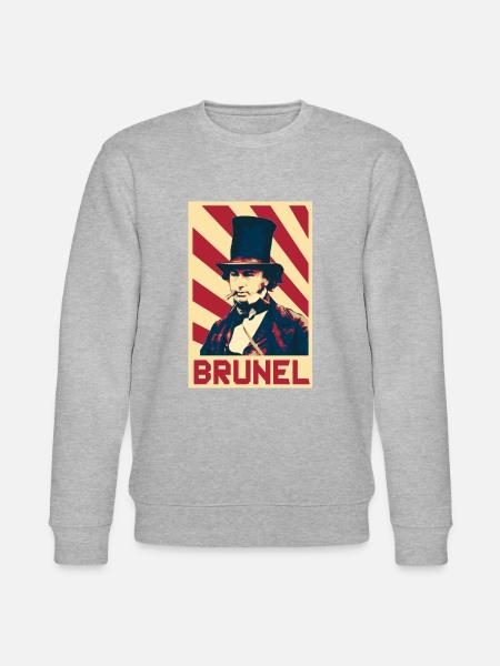 Isambard Kingdom Brunel - Stanley/Stella CHANGER Unisex Organic Sweatshirt - heather grey