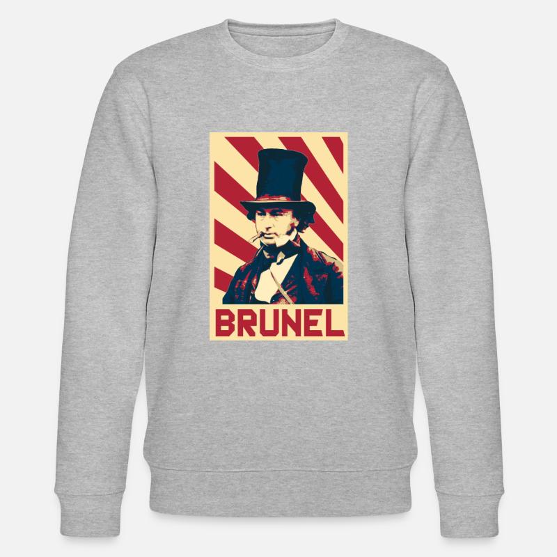 Isambard Kingdom Brunel - Stanley/Stella Unisex Bio-Sweatshirt CHANGER  - Grau meliert