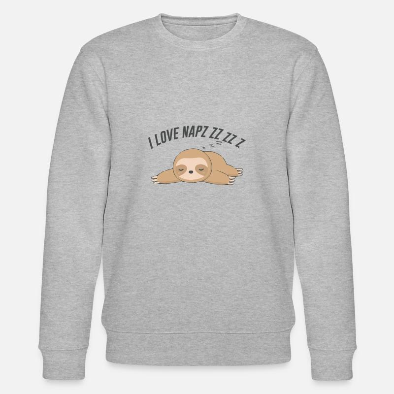 Sloth - Stanley/Stella Unisex Bio-Sweatshirt CHANGER  - Grau meliert