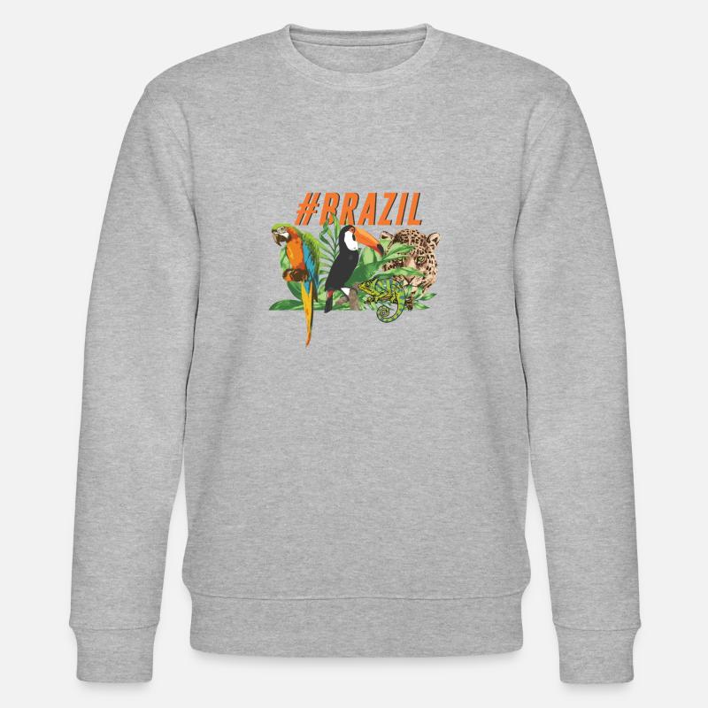 Brazil - Stanley/Stella Unisex Bio-Sweatshirt CHANGER  - Grau meliert