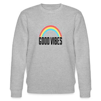 Funny Quote - Stanley/Stella Unisex Bio-Sweatshirt CHANGER  - Grau meliert - Vorne - Nik (191cm) & Marisol (170cm)
