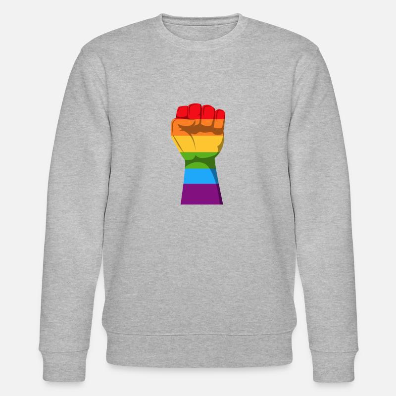 Rainbow - Stanley/Stella Unisex Bio-Sweatshirt CHANGER  - Grau meliert